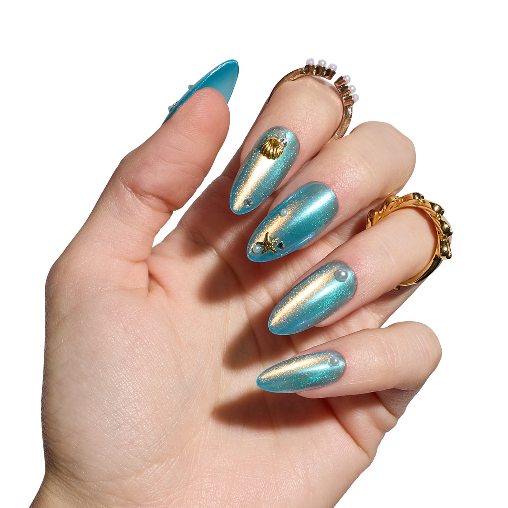 Treasure Cove - Medium Almond Press-Ons | Nail Reformation
