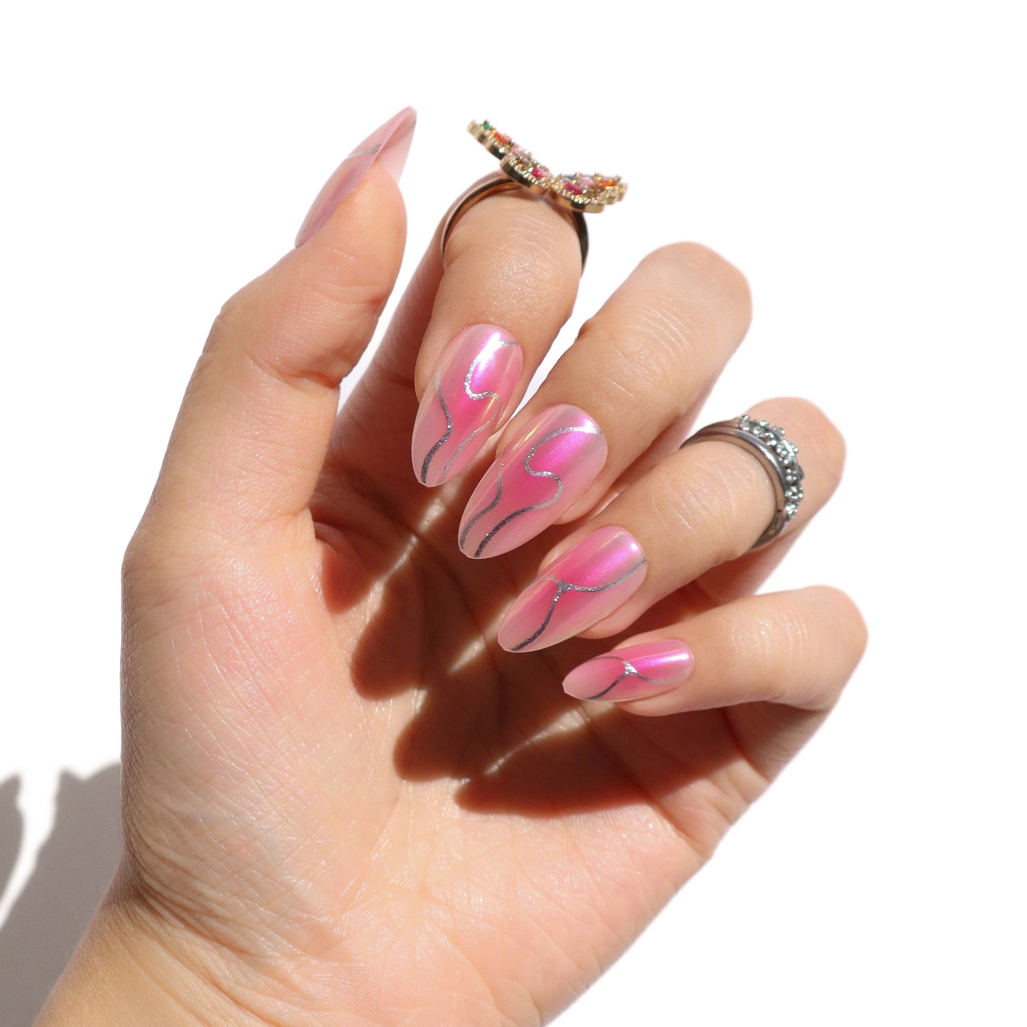 Pink Martini – Medium Almond Press-Ons | Nail Reformation