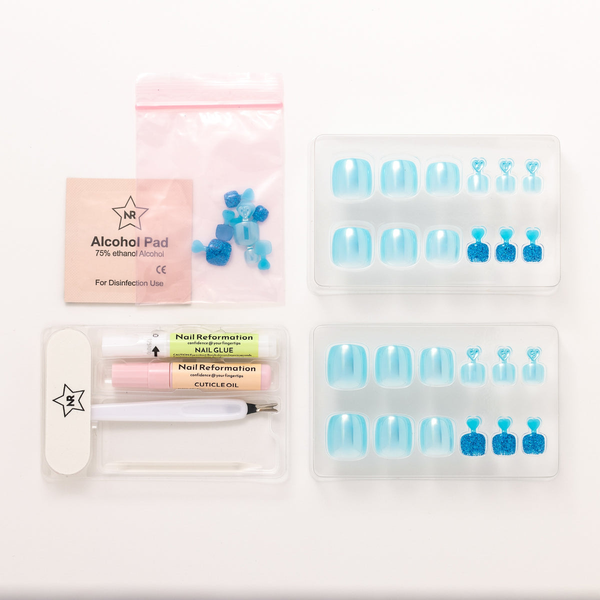 Teal Temptation - Press-On Toenails | Nail Reformation