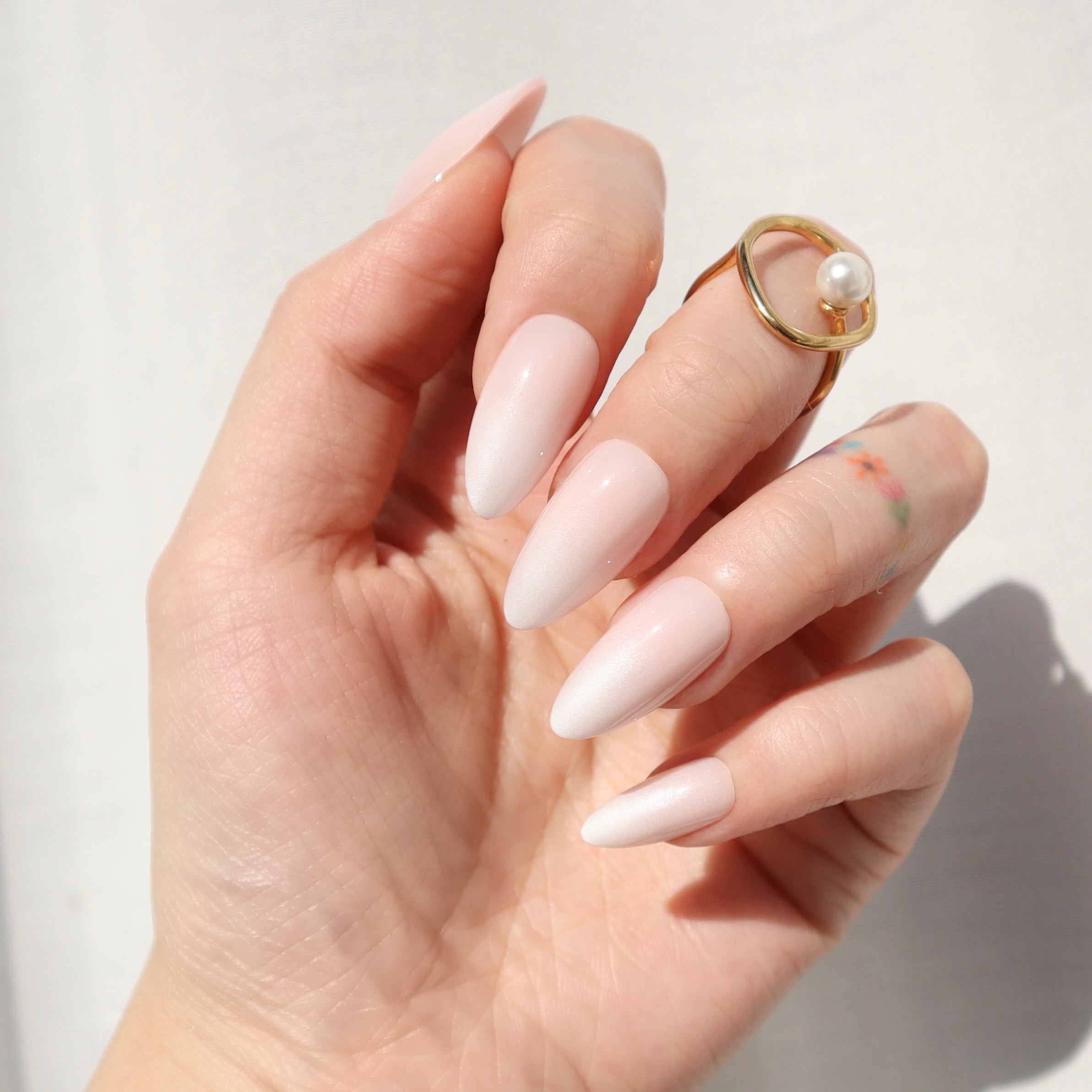 Soft Transitions - Med Almond Press-Ons | Nail Reformation